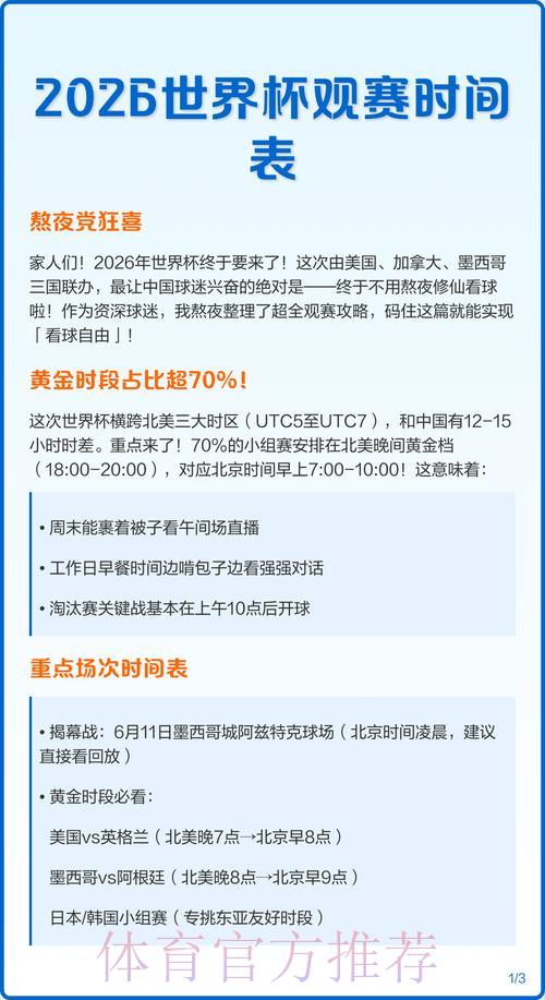 2026年世界杯赛事直播时间表完整获取指南 2026年世界杯赛事直播时间表完整获取指南